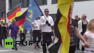 Germany: Hundreds protest against multiculturalism and refugees in Erfurt