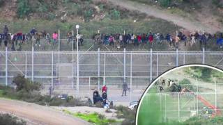 More Than 1,100 Migrants Fight Riot Police as They Storm Spanish Border