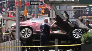 One Dead as Car Hits Times Square Crowd