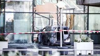 Car Rams into Top Dutch Newspaper Headquarters Causing Massive Fire