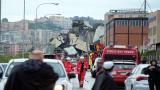 At Least 20 Dead in Highway Bridge Collapse in Genoa in Northern Italy