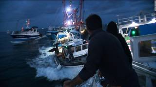 French and British Fishermen Stage ‘Sea Battle’ in Scallop War