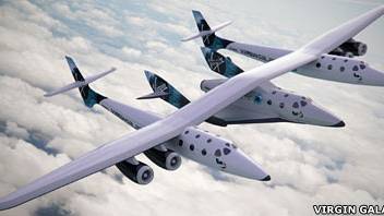 Virgin unveils spaceship designs