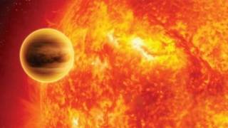 Suicidal planet seems on death spiral into star