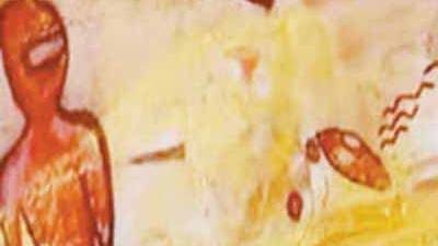 Ancient Astronaut Cave Paintings found in India?
