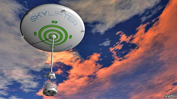 Flying Saucers delivering people and provisions?