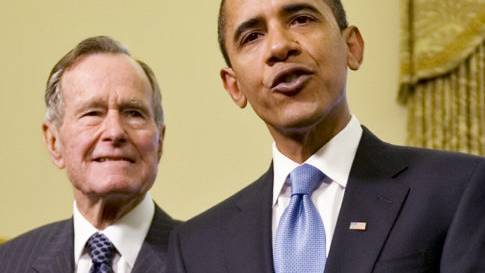 Obama Honors Bush With Medal of Freedom (Seriously.)