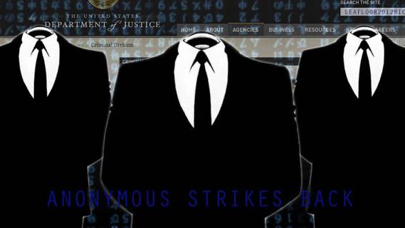 War of the Web: Anonymous strikes back after feds shut down file-sharing hub Megaupload