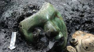 Mysterious Greenstone Mask Discovered inside Pyramid of the Sun