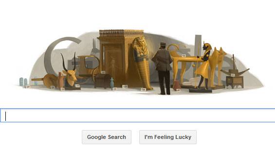 Gilded logo celebrates discoverer of King Tutankhamun’s tomb