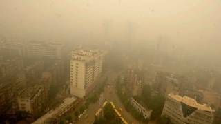 China’s Wuhan city covered in mysterious haze