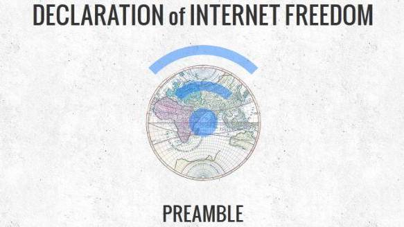 Internet lines up behind The Declaration of Internet Freedom