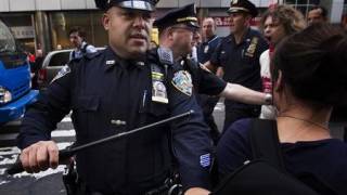 Occupy Wall Street marks anniversary, dozens arrested