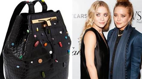 Big Pharma is Trendy and Cool: Olsen Twins’ Designer Bag Covered in Drugs
