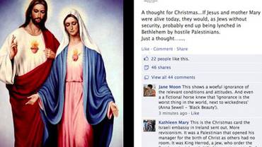 Israeli Embassy: "If alive today, Jesus and Mary would be lynched by hostile Palestinians"