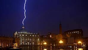 A sign from above? Lightning strikes Vatican after Pope Benedict resigns