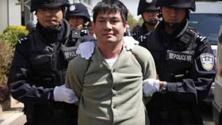 China executes 4 foreigners, televises death march