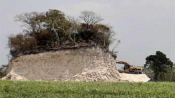 Ancient Maya Pyramid Destroyed in Belize