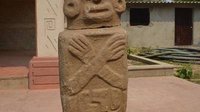Ancient decapitated ball game statue found in Mexico