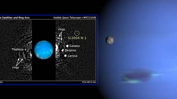 New Moon Discovered Around Neptune in Old Hubble Images
