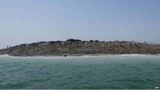 Pakistan earthquake creates island off coast, ’emits flammable gas’