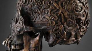 Carved Tibetan Skull is a Work of Tantric Art