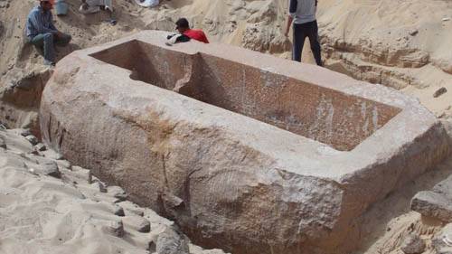Giant Sarcophagus leads archaeologists to Tomb of a Previously Unknown Pharaoh