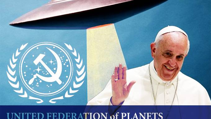 Pope Francis: Church Would Baptize Aliens (Is that before or after he’s redistributed the wealth?)