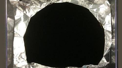 The New Black: material so dark it looks like a black hole