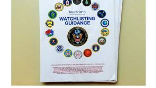 TYPOGRAPHICAL ERROR on front page of alleged U.S. criteria for terrorist list