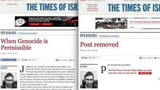 "Genocide Is Permissible" Muses Times Of Israel, Promptly Retracts