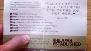 Students hand out ’Isis recruitment leaflets’ to British Muslims in London