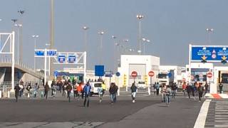 Migrants Caught On Video Rushing Calais Ferry, Security Overwhelmed