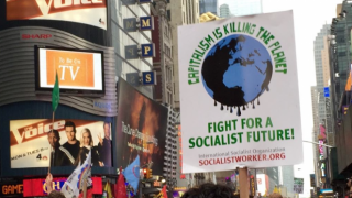 Climate March in New York City Reveals Communists Demanding ’Revolution, Nothing Less’ - Trash the City With Garbage