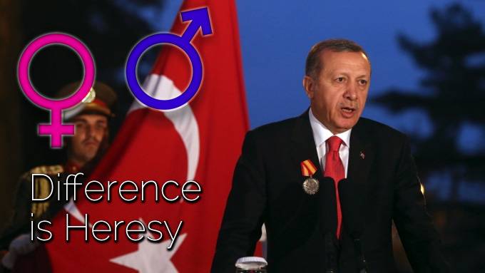 Gasp, Turkish President Observes Reality: "Women and Men Created Differently"