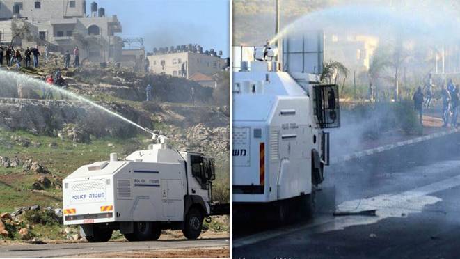 Israeli Police Caught On Video Hosing ‘Skunk Spray’ on Palestinian Elementary Schools and Protesters