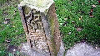 Ancient stone with strange carvings, possibly Anglo-Saxon, turns up in garden shop