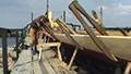 Viking Ship Construction - by the Museum in Roskilde, Denmark