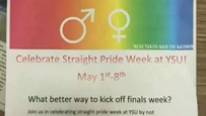 Straight pride fliers removed from YSU campus