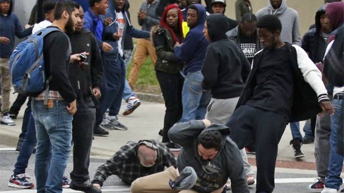 Scenes of Chaos in Baltimore
