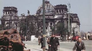 Unique historic color video shows Berlin in July 1945