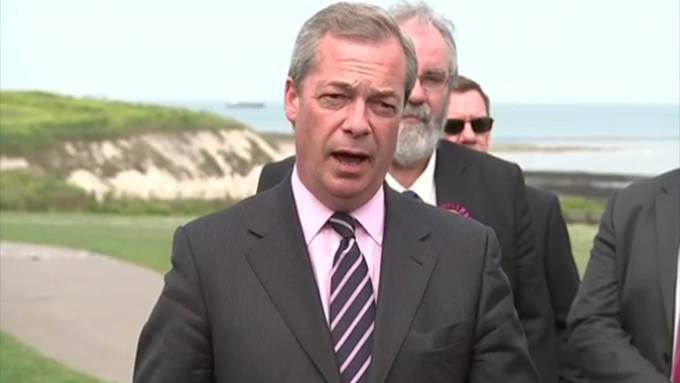 Nigel Farage resigns as UKIP leader as the party vote rises