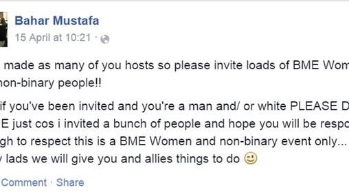 'I can't be racist because I'm an ethnic minority woman', says Goldsmiths university diversity officer Bahar Mustafa