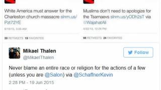 Salon: Blame Whites for Mass Shootings But Not Muslims for Terrorism