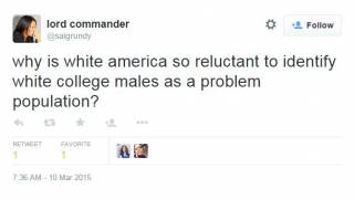 Boston University Professor Says White College Males are a Problem Population