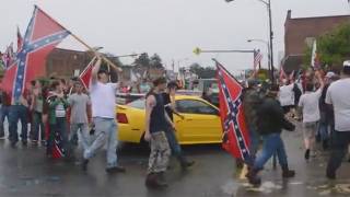 In Chattooga County, GA, SCV Hauls Down Confederate Battle Flag, 100 People March In Protest