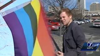 Gay flag-burning suspect released on own recognizance