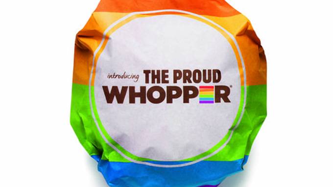 Burger King sells gay pride Whopper