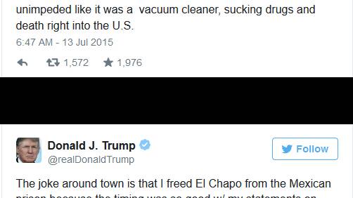 Donald Trump Asks FBI to Investigate El Chapo Related Threat