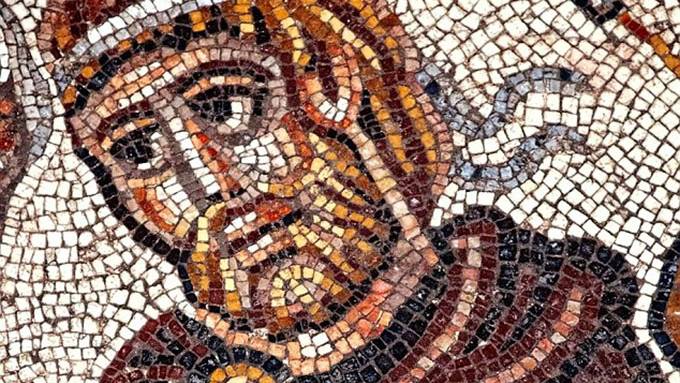 Mosaic of Alexander the Great meeting a Jewish priest is the first ever non-biblical scene to be discovered inside a synagogue